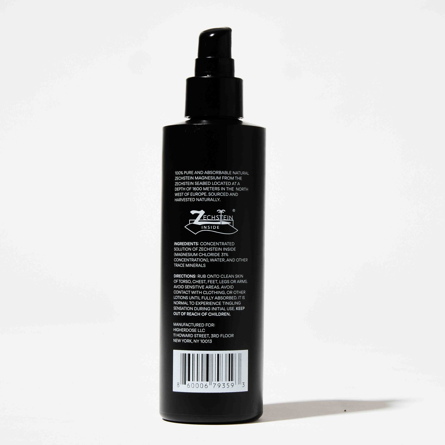 Transdermal Magnesium Spray